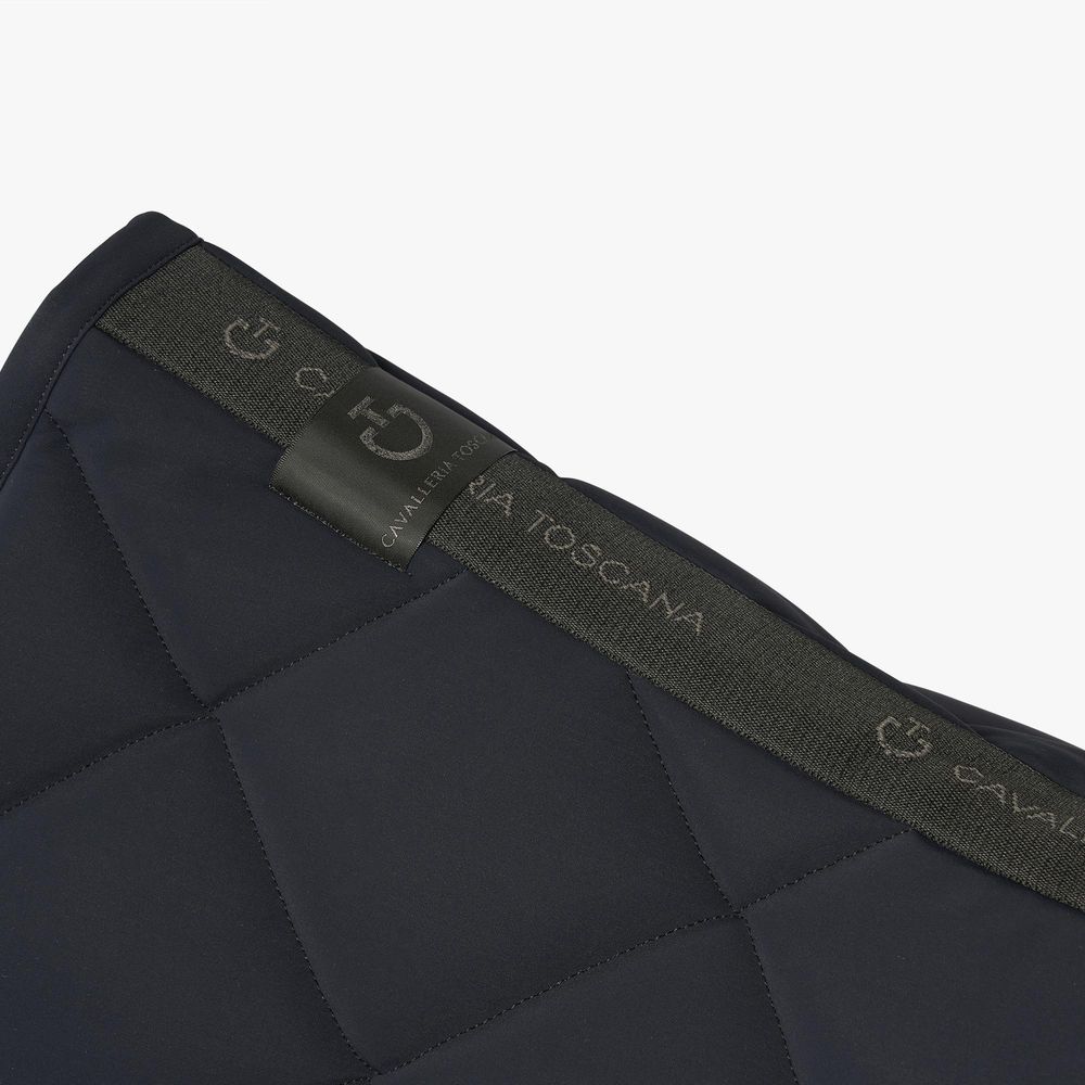 Cavalleria Toscana Diamond Quilted Jersey Saddle Pad Dark Blue