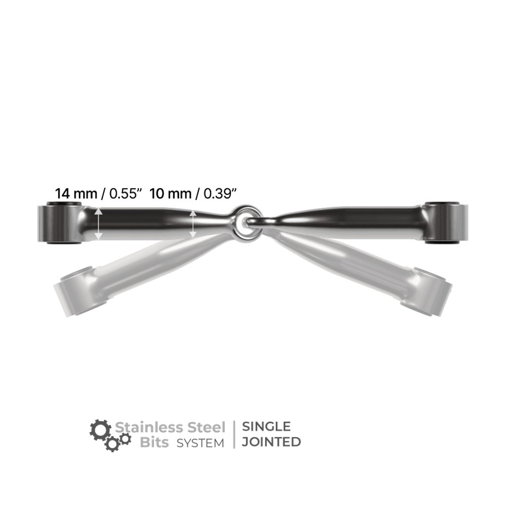 Winderen Single Jointed Stainless  Steel - Munnstykke