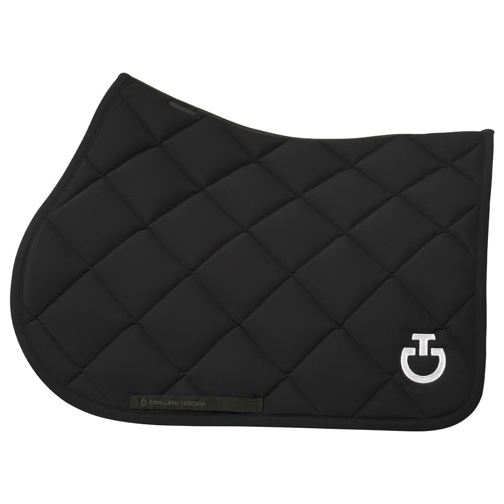Cavalleria Toscana Diamond Quilted Jersey Saddle Pad Black