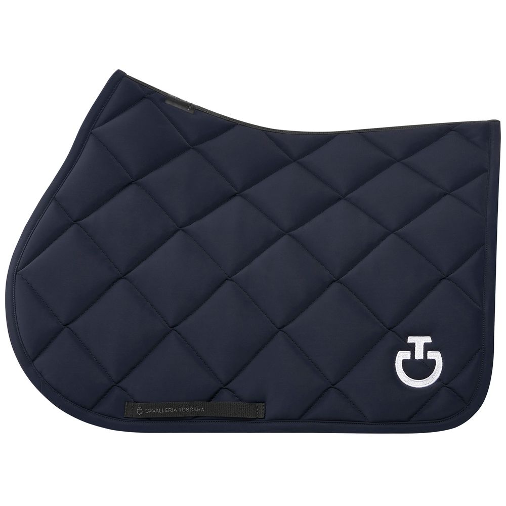 Cavalleria Toscana Diamond Quilted Jersey Saddle Pad Navy