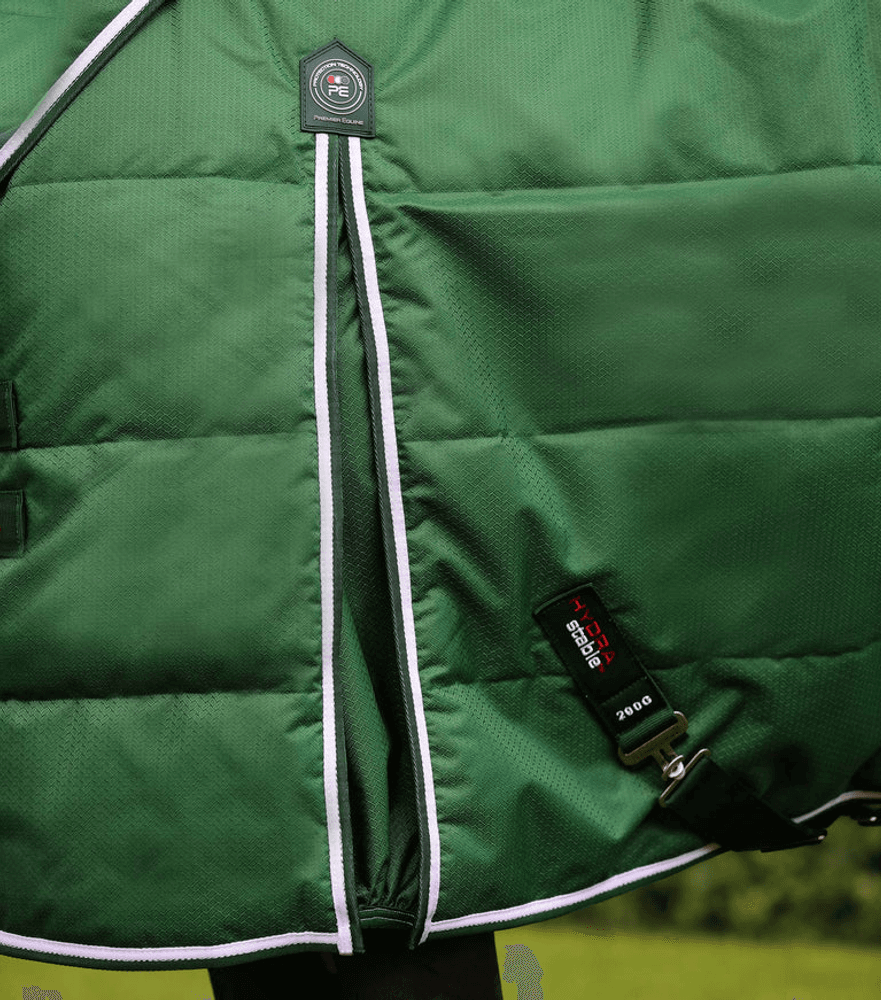 Premier Equine Hydra Stable Rug 200g Green