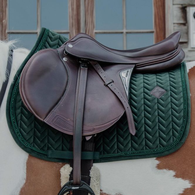 Hovedbilde Kentucky Saddle Pad Velvet Pearls Pine Green
