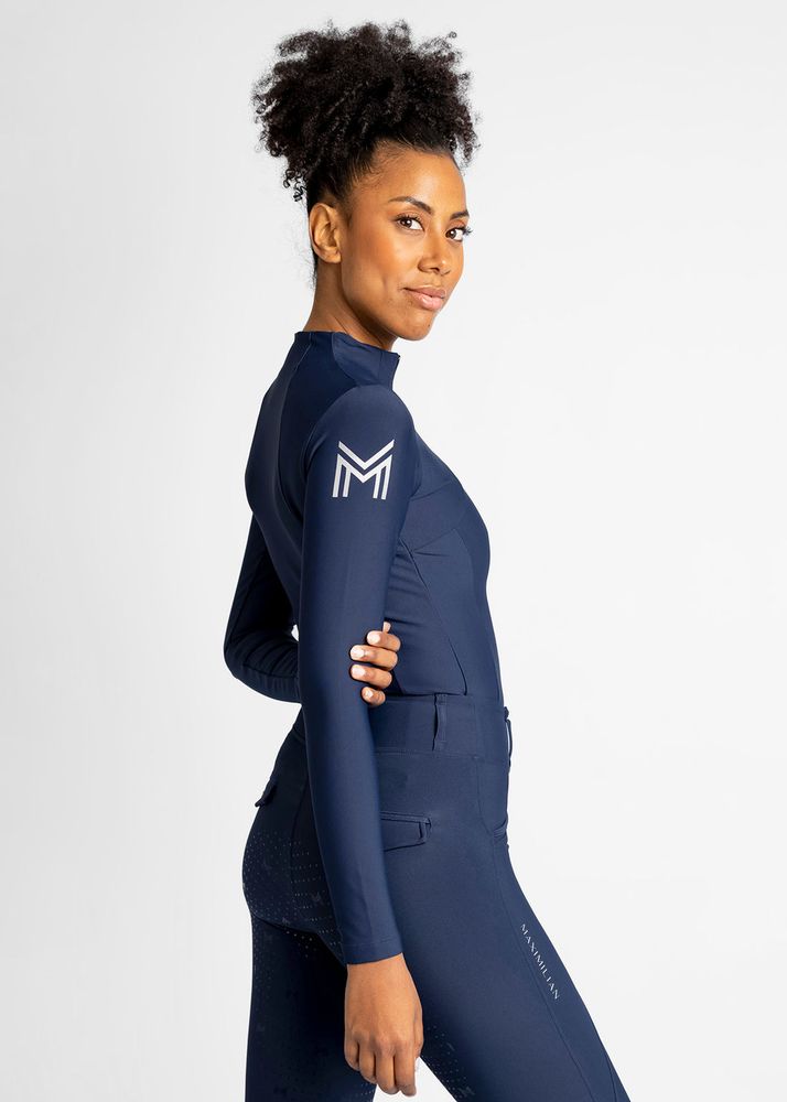 Maximilian Long Sleeve Base Layer Navy